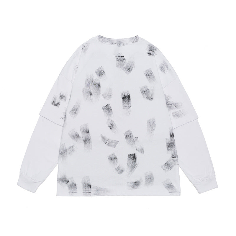Streetwear Hoodie Crew Neck Sweater Brand Loose Hip Hop Old Top