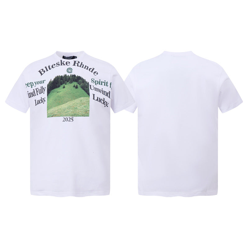 Casual Street Wear Short Sleeve T-Shirt Loose Top