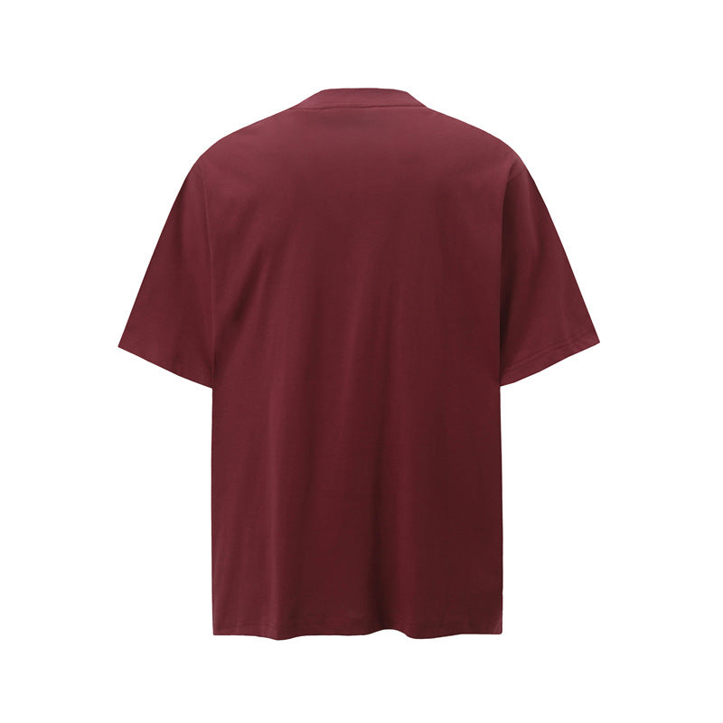 Camisas Retros Summer Short Sleeve Casual Cotton T-Shirt