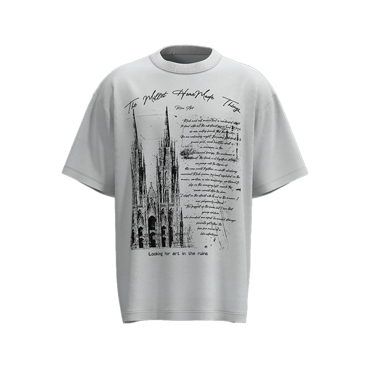 Hustle vintage summer hip hop print t-shirt
