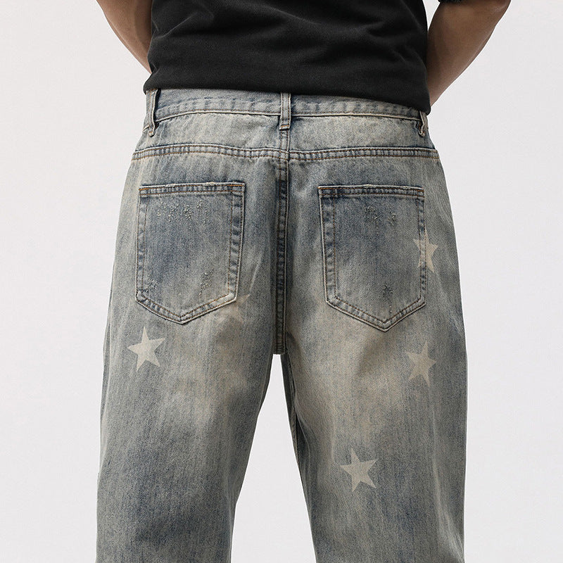 1990 Fashion Jeans Casual Straight Loose Jeans