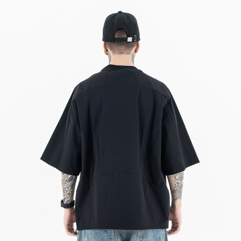 Vintage 90s Hip Hop Clothing Summer Short Sleeve T-Shirt oversize