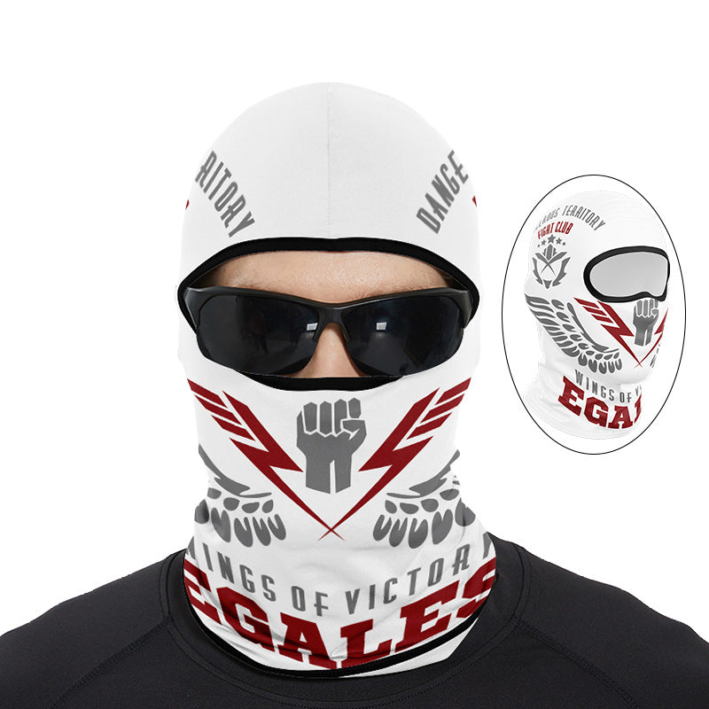Cycling Windproof Hood Summer Sunscreen Ice Silk Fabric