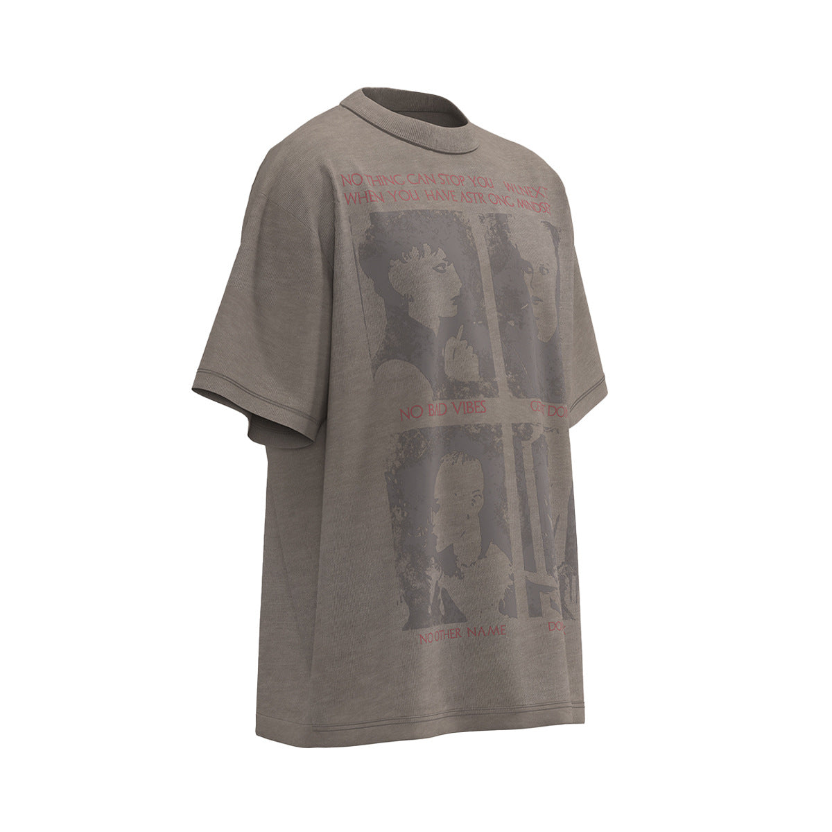 Hustle vintage summer hip hop character print t-shirt short sleeve