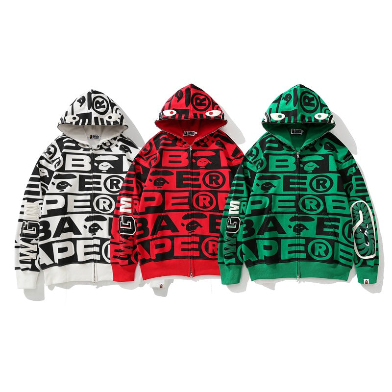Ape Hoodie Shark Loose Hooded Sweater Jacket