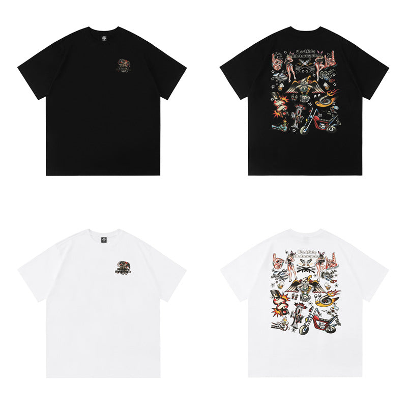 Casual Street Wear Vintage Short Sleeve T-Shirt