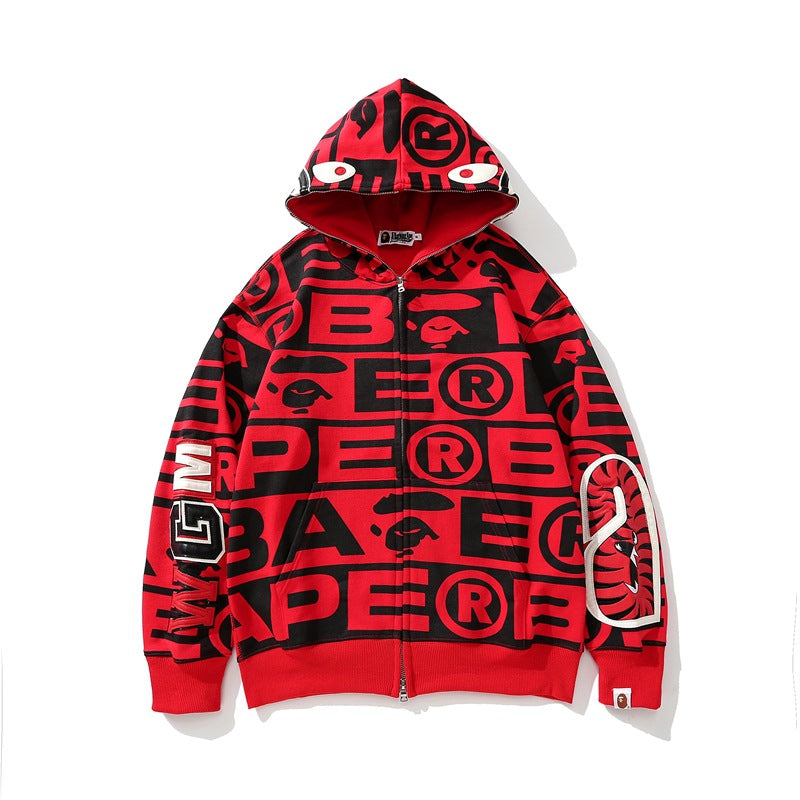 Ape Hoodie Shark Loose Hooded Sweater Jacket
