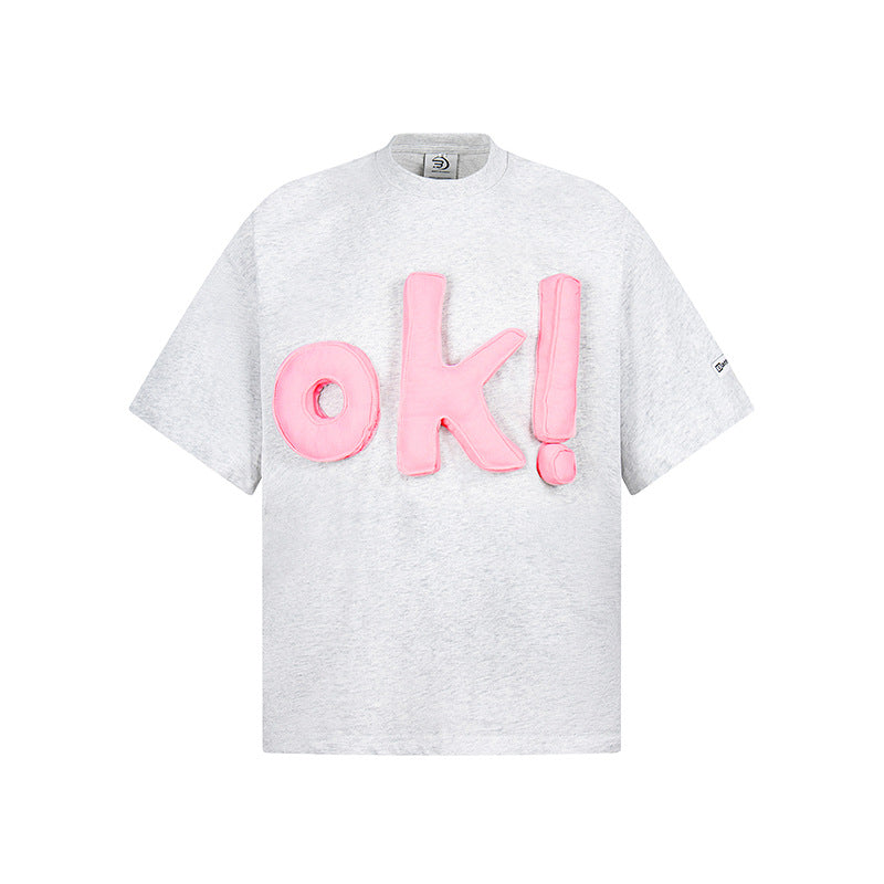 Hip Hop Clothes New York Vintage Alphabet Print Short Sleeve T-Shirt Summer Loose Top