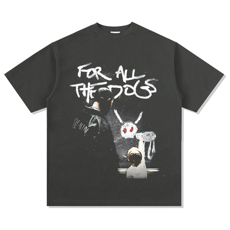 New york hip hop shop hip hop DRAKE print short sleeve t-shirt Vintage