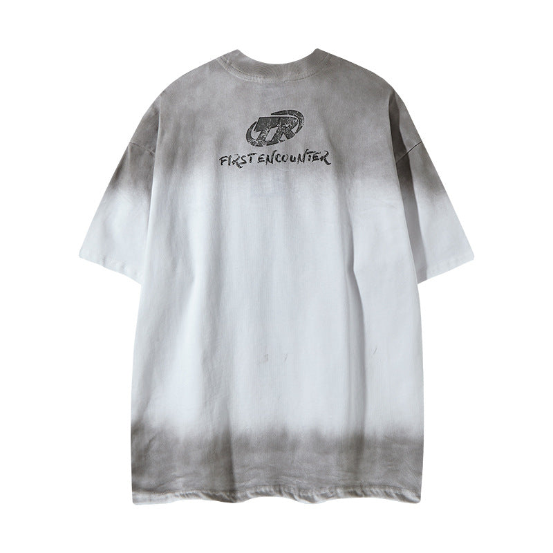Nyc 1990 Shirt Retro Hip Hop Alphabet Short Sleeve T-Shirt