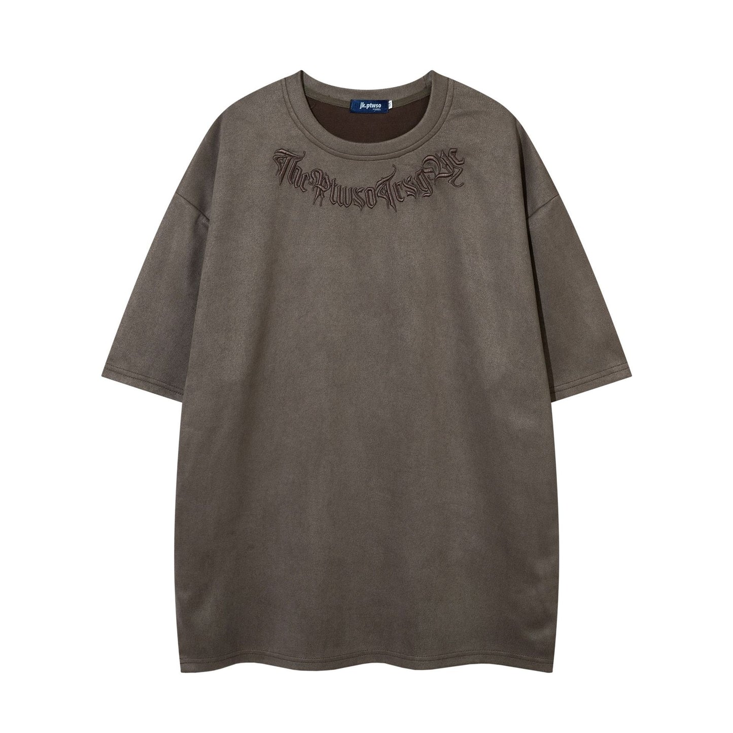 1990 Fashion T-Shirt Loose Gothic Embroidery Short Sleeve T