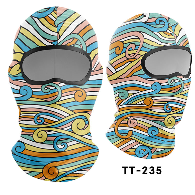 Cycling Windproof Hood Sunscreen Ice Silk Headgear