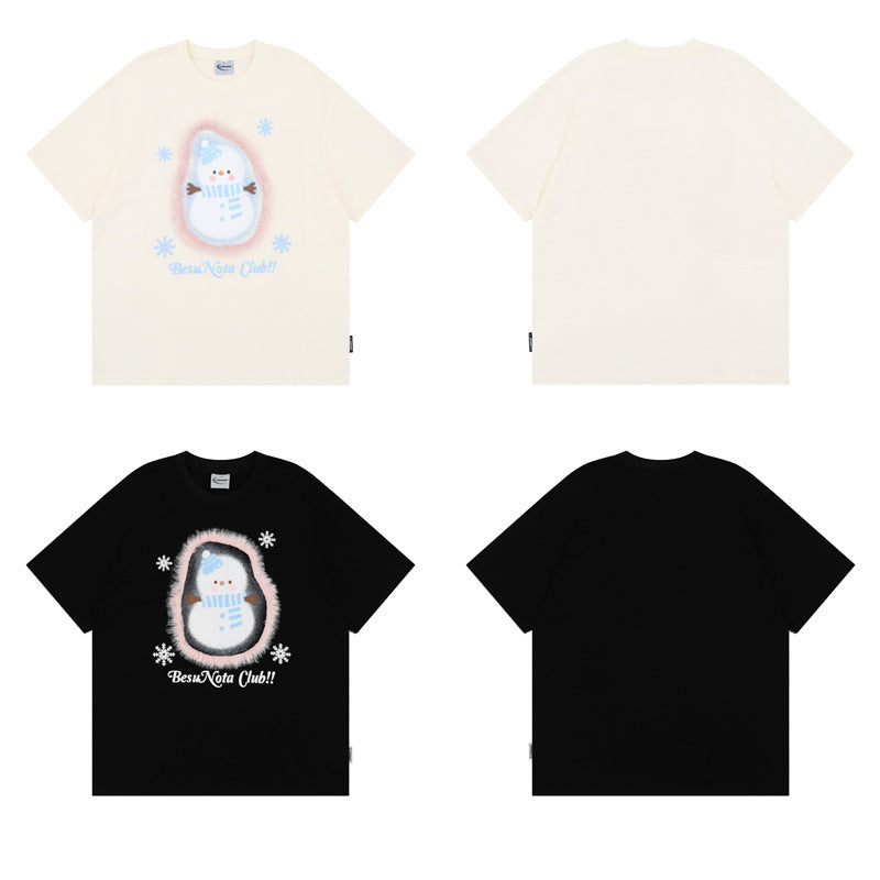 Camisetas streetwear Summer Vintage Casual Loose Short Sleeve T-Shirt