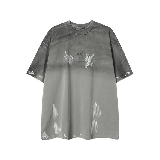 Ye T Shirt Summer Retro Washed Old Graffiti Short Sleeve T-Shirt
