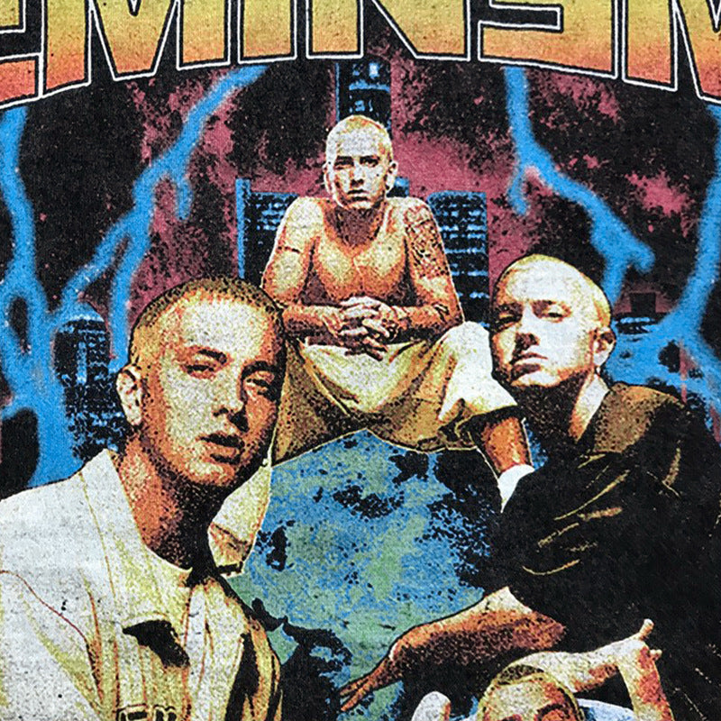 Cool t rapper hip hop EMINEM print short sleeve T
