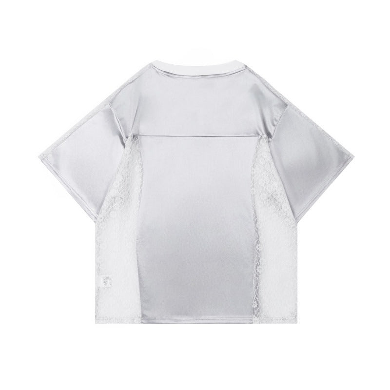 Camisetas streetwear Summer Vintage Alphanumeric Print Casual Loose Short Sleeve T-Shirt