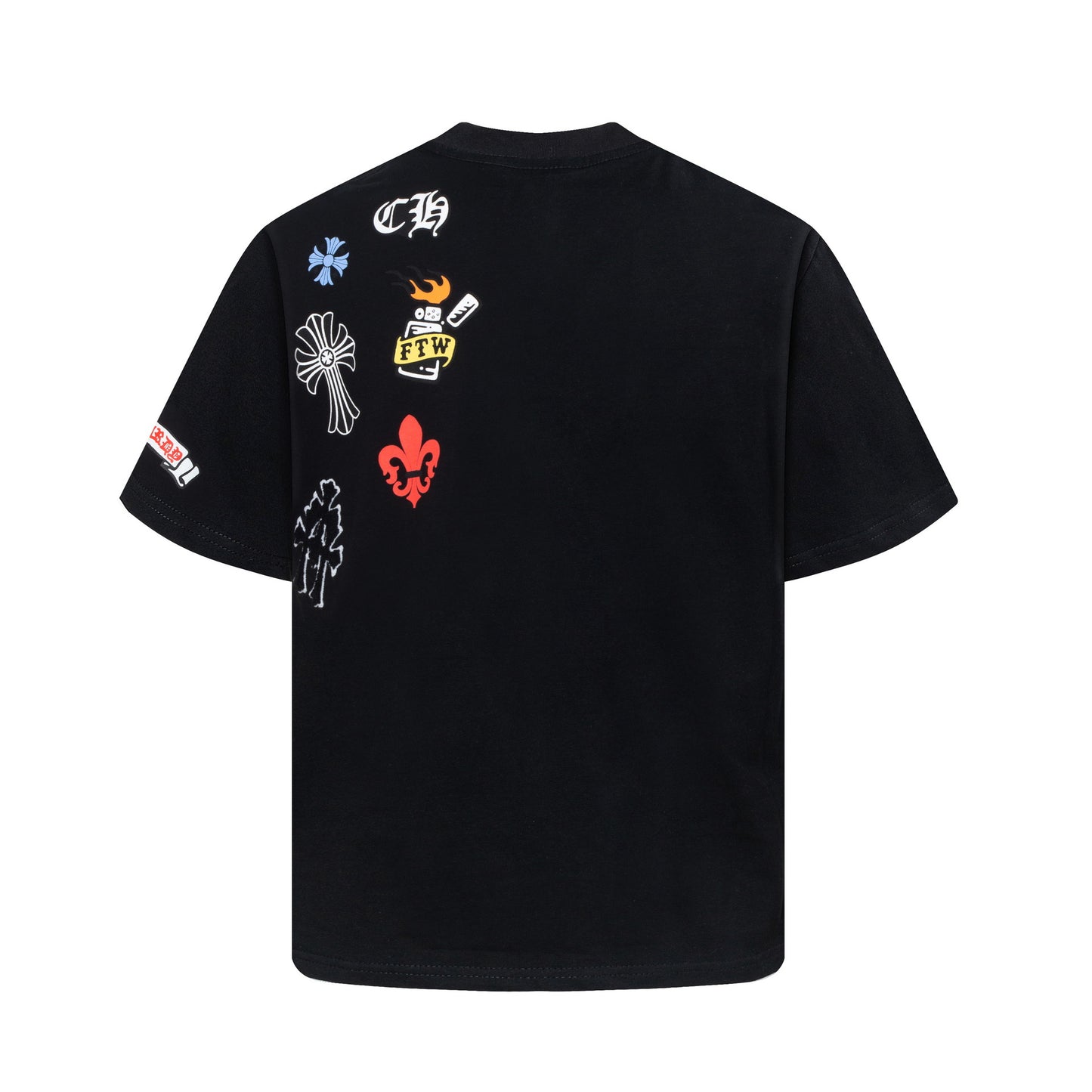 Hip hop clothing new york summer vintage embroidered t-shirt short sleeves