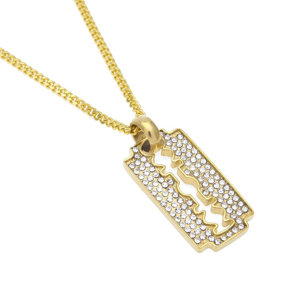 Jewelry Hip Hop Stainless Steel Pendant Necklace Punk Rock Rapper