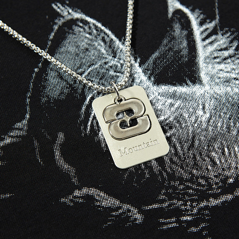 Nyc T Shirt Cat Necklace Short Sleeve T-Shirt Summer Top