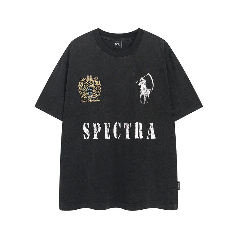 Casual Street Wear Vintage Vintage Short Sleeve T-Shirt
