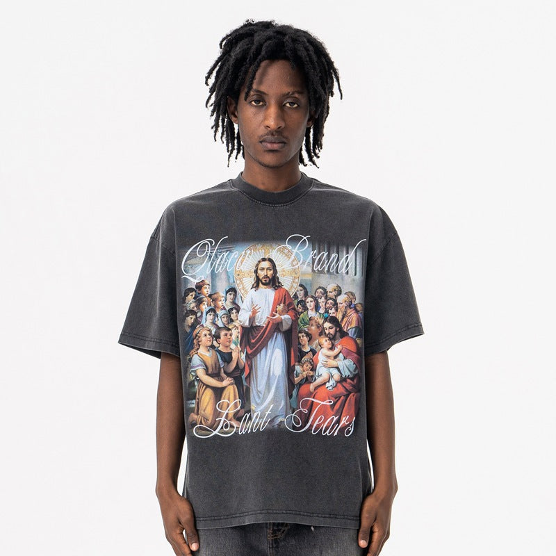 Vic Streetwear Summer Crew Neck Short Sleeve T-Shirt