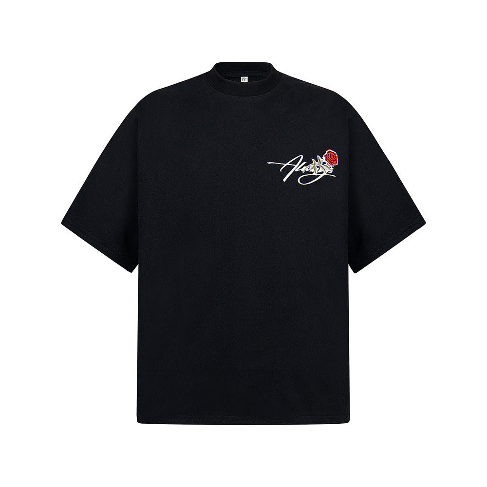 Hip Hop Clothes New York Vintage Short Sleeve T-Shirt Embroidery