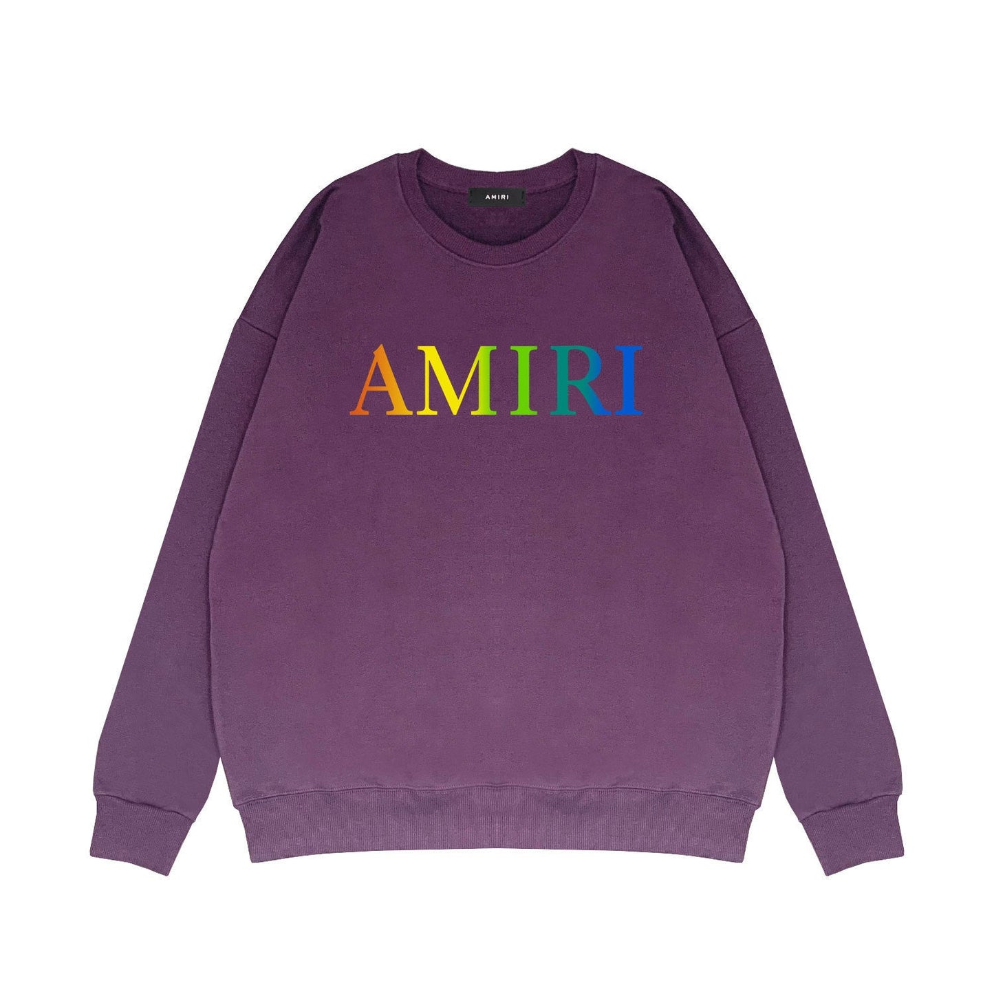 Amiri Long Sleeved Shirt Fashion Brand Crew Sweatshirts round Neck Sweater
