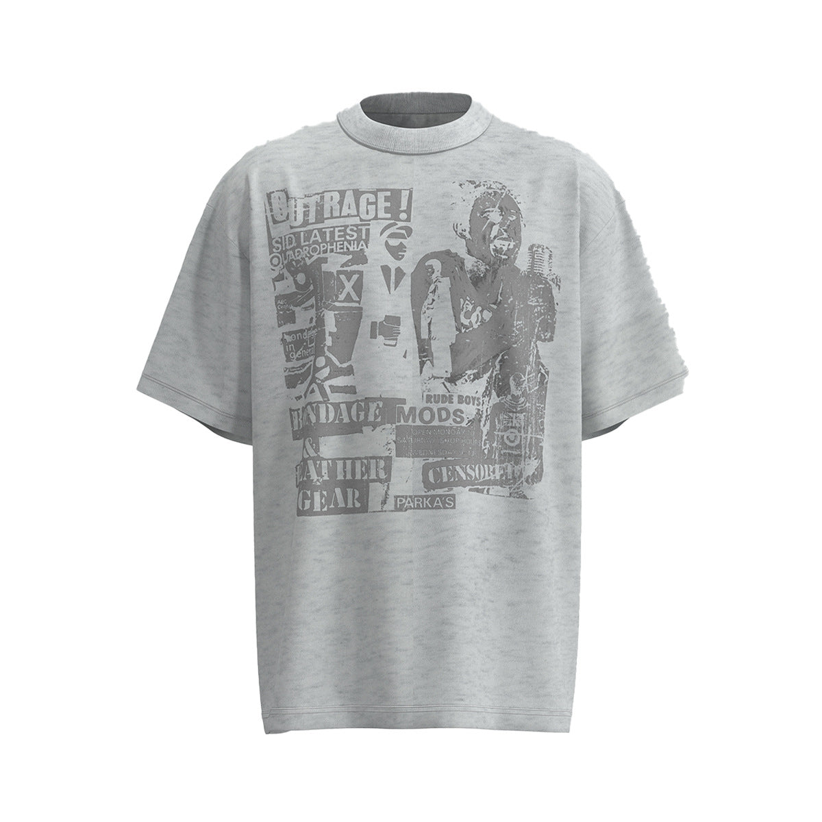 Retro Style Shirt For Men Summer Character Print T-Shirt Short Sleeve