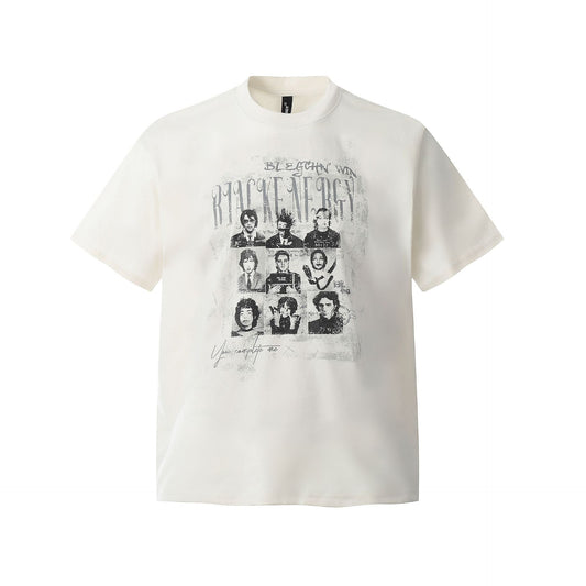 Retro Style Shirt For Men Summer Hip Hop T-Shirt Short Sleeve