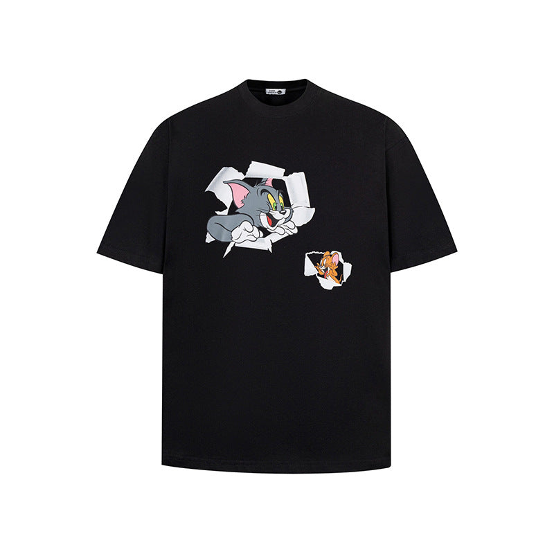 Nyc 1990 Shirt Summer Top Loose Cartoon Short Sleeve T-Shirt