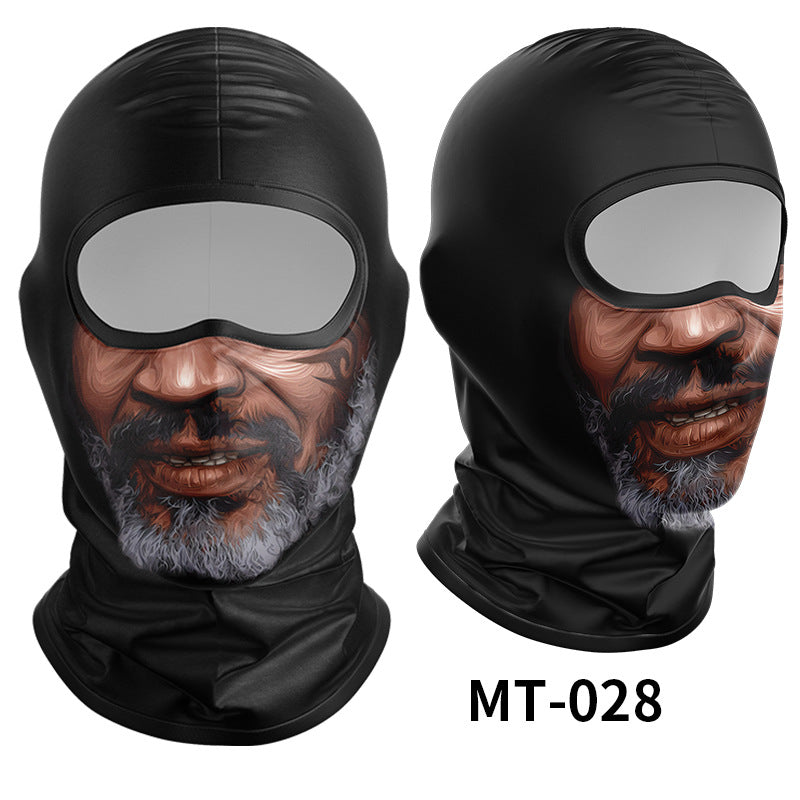 Cycling Windproof Hood Sunscreen Windproof Ice Silk Mask Men's and Women's Full Face