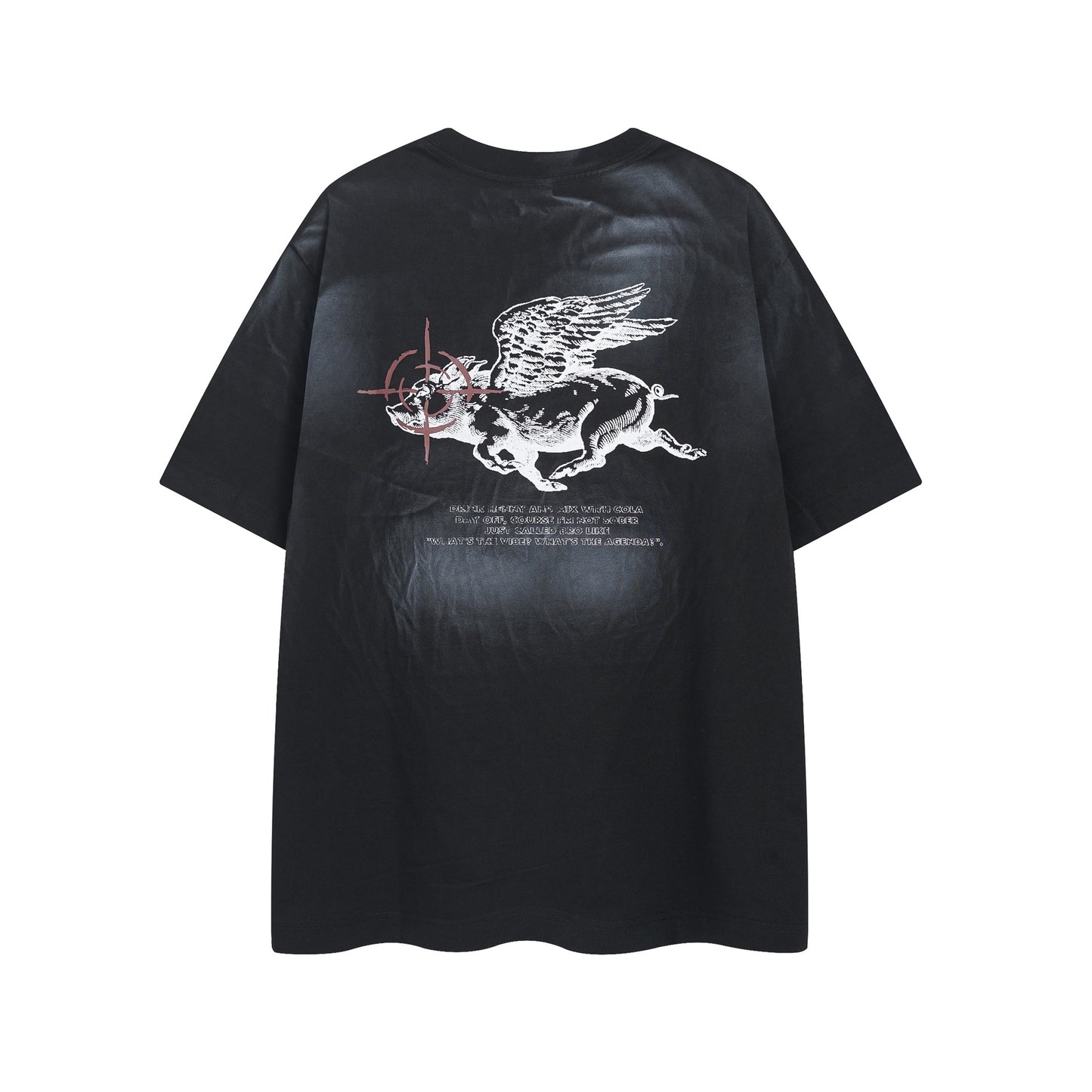 Retro Style Shirt For Men Summer Vintage Graffiti Print Short Sleeve T-Shirt