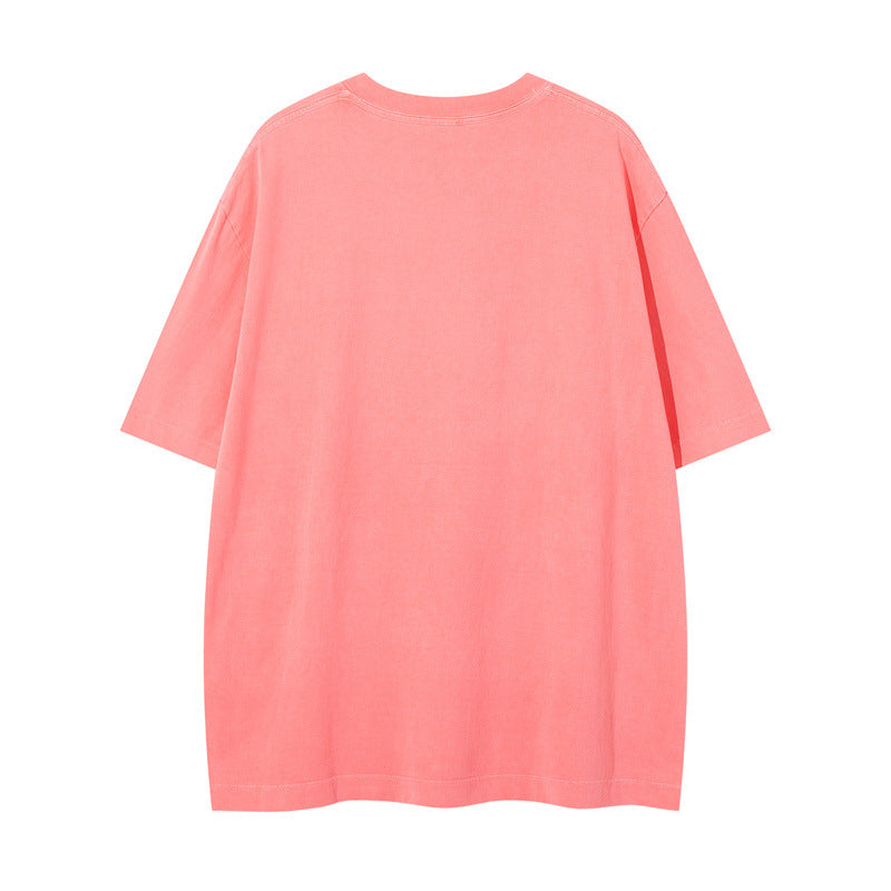 US drip outfits Summer Vintage Pattern Casual Loose Short Sleeve T-Shirts