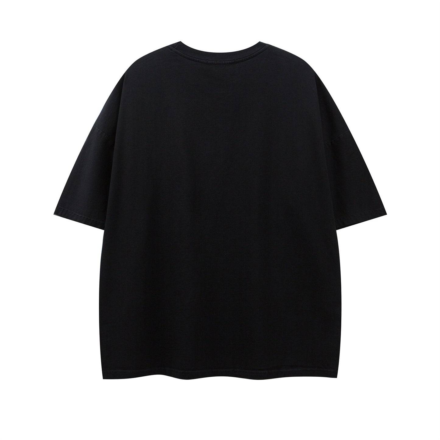 Nyc T Shirt Vintage Washed Alphabet Print Crew Neck Short Sleeve T-Shirt Summer Loose Top
