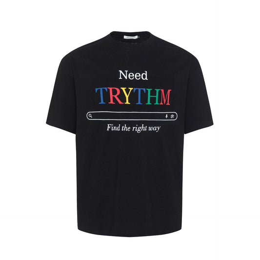Unisex T-shirts Summer Color Letter Map Men's Loose Short Sleeve T-Shirt