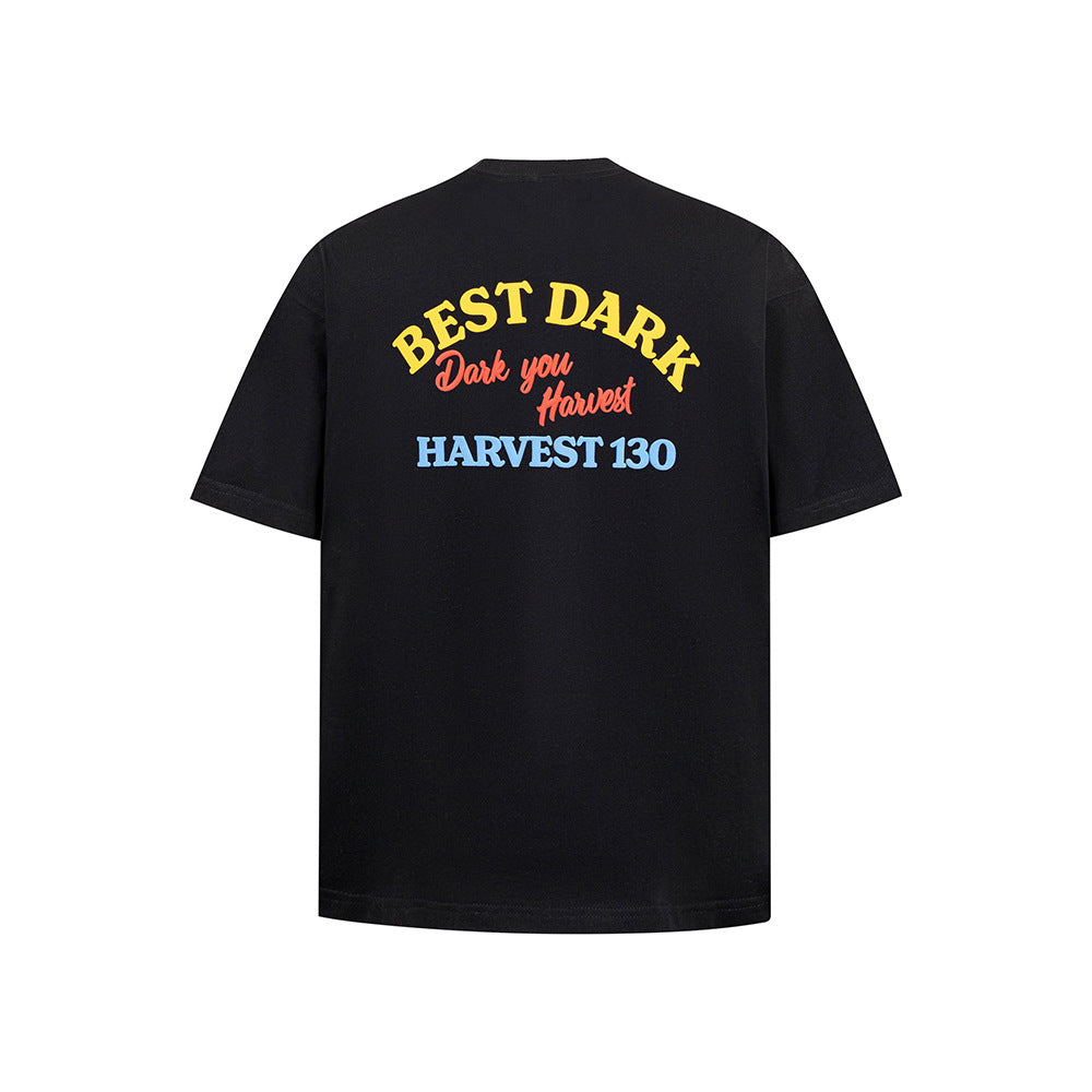 New York Hip Hop Style Embroidered Short Sleeve T-Shirt Loose Top