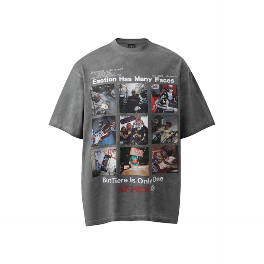 T shirt vintage usa vintage washed t-shirt short sleeve loose