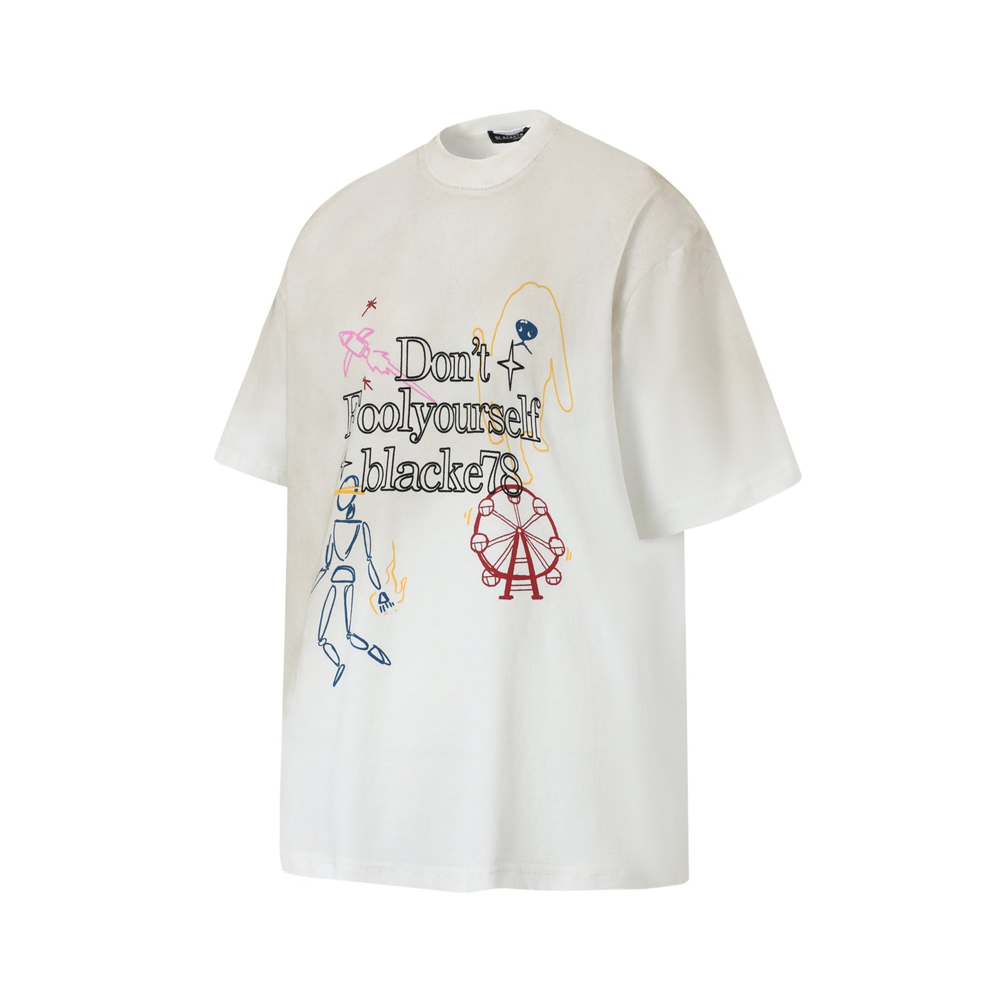 Hip hop clothing new york summer vintage graffiti t-shirt short sleeve