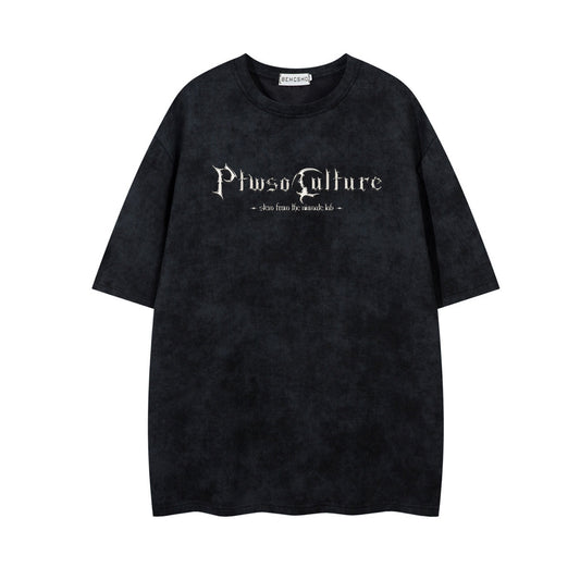 Ye T Shirt Summer Old Printed Short Sleeve T-Shirt