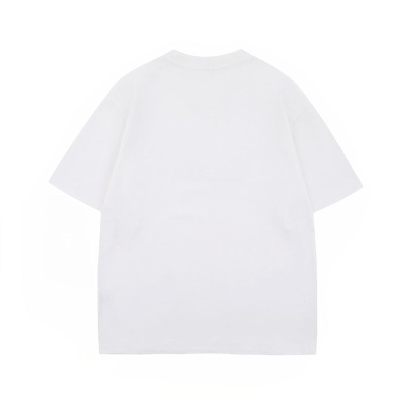 US drip outfits Summer Vintage Fruit Casual Loose Short Sleeve T-Shirts