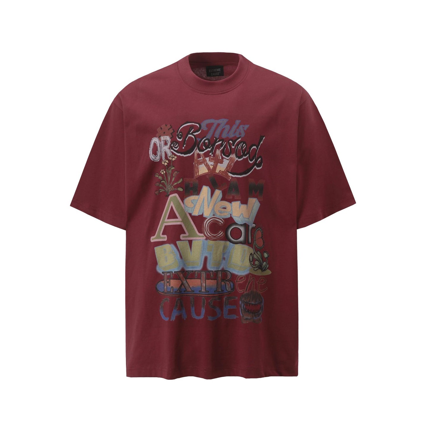Ye T Shirt Summer Vintage Cartoon Print Short Sleeve T-Shirt