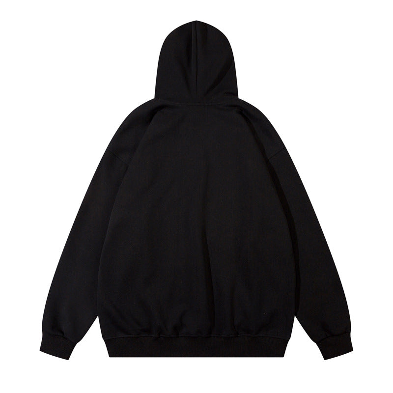 Streetwear Hoodie Cartoon Character Graffiti Print Hooded Sweater Loose Hip Hop