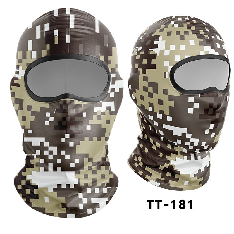 Cycling Windproof Hood Dust and Sun Protection Summer Camouflage Mask