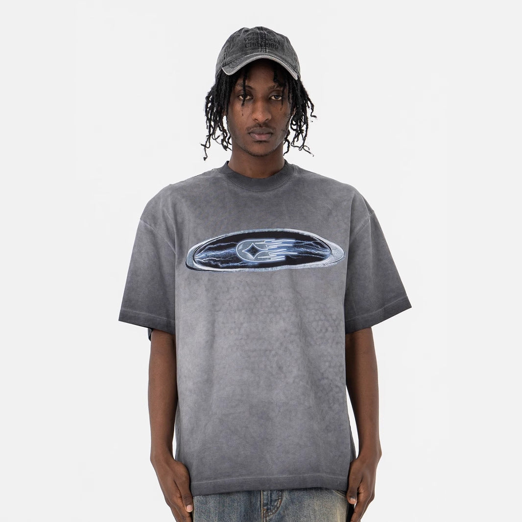 Vintage 90s Hip Hop Clothing Summer Crew Neck Short Sleeve T-Shirt