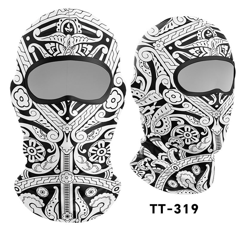 Cycling Windproof Hood Sunscreen Mask Scarf Integrated Lining
