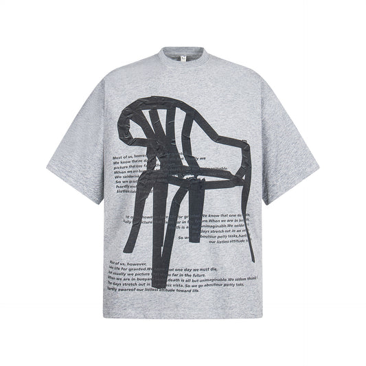 Hustle vintage summer vintage graffiti jersey graffiti short sleeve t-shirt