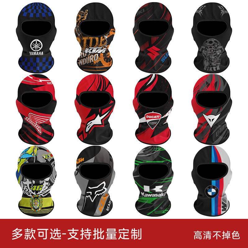 Cycling Windproof Hood Sunscreen Windproof Ice Silk Fabric Full Face Protection