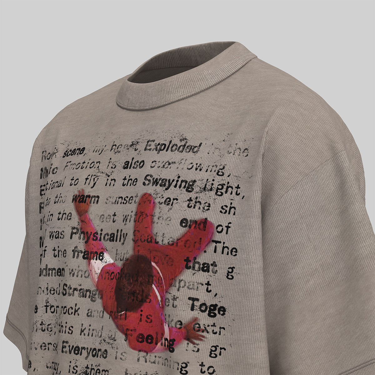 Hip Hop Clothing Summer Hip Hop Character Print T-Shirt