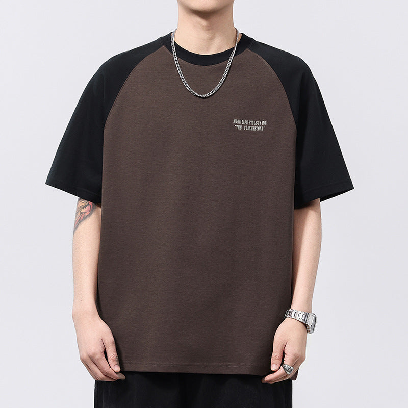 Men T-shirts Summer Short Sleeve Loose Top
