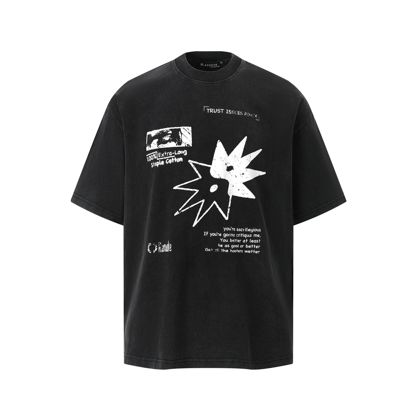 Hip Hop Clothing Summer Vintage Wash T-Shirt